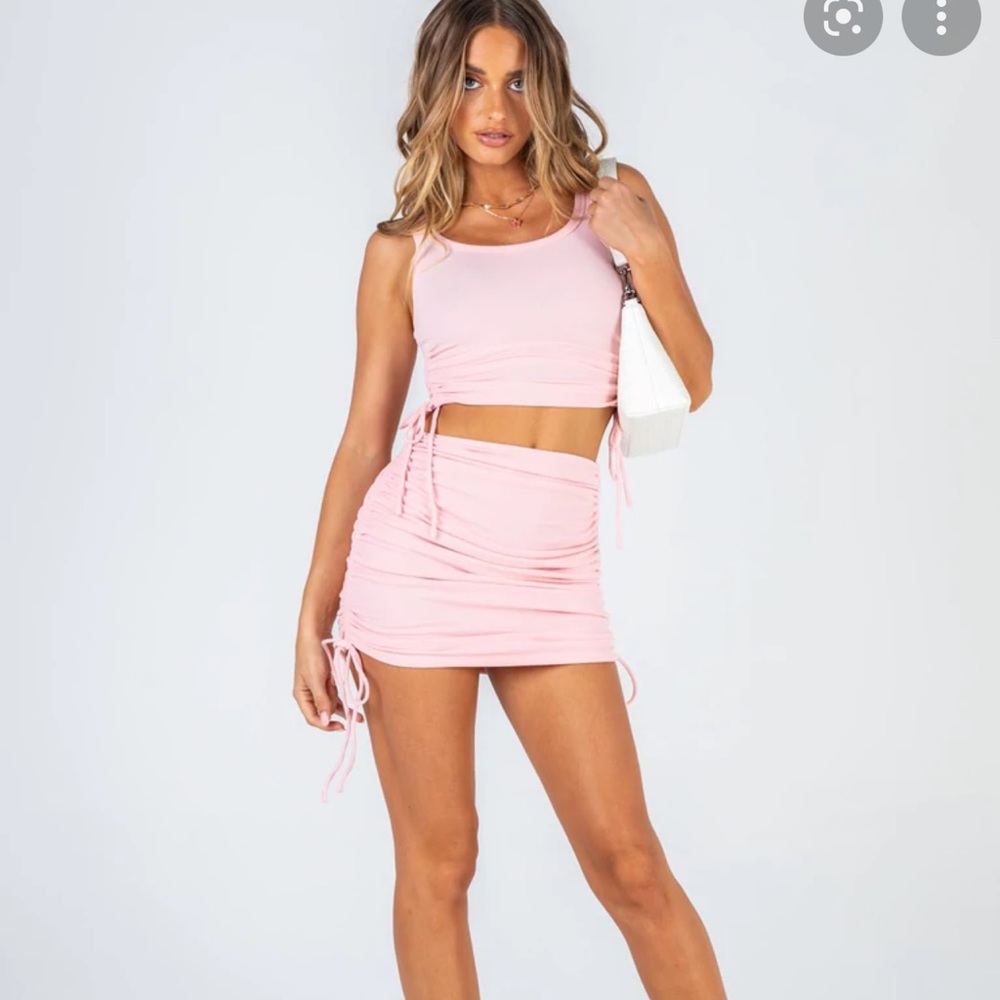 Princess Polly Noon Mini Skirt Pink